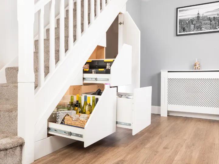 Clever understairs storage solution
