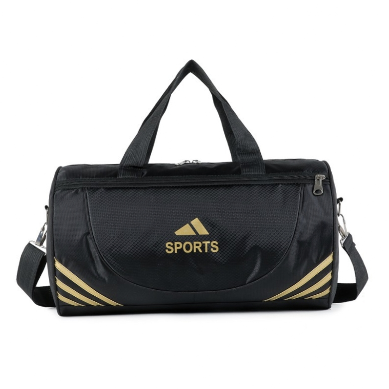 Nylon Sports Training Crossbody Travel Bag, Custom Logo Leisure Fitness Large Capacity Portable Gym Sports Bag