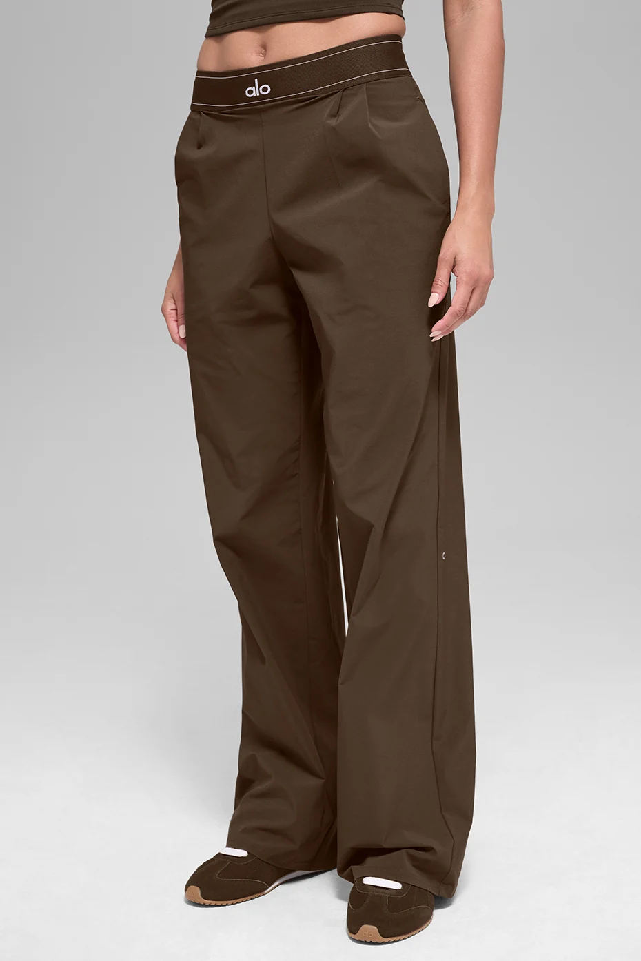 Alo Yoga Women's Suit Up Trouser Premium High-Waist Straight-Leg Pants
