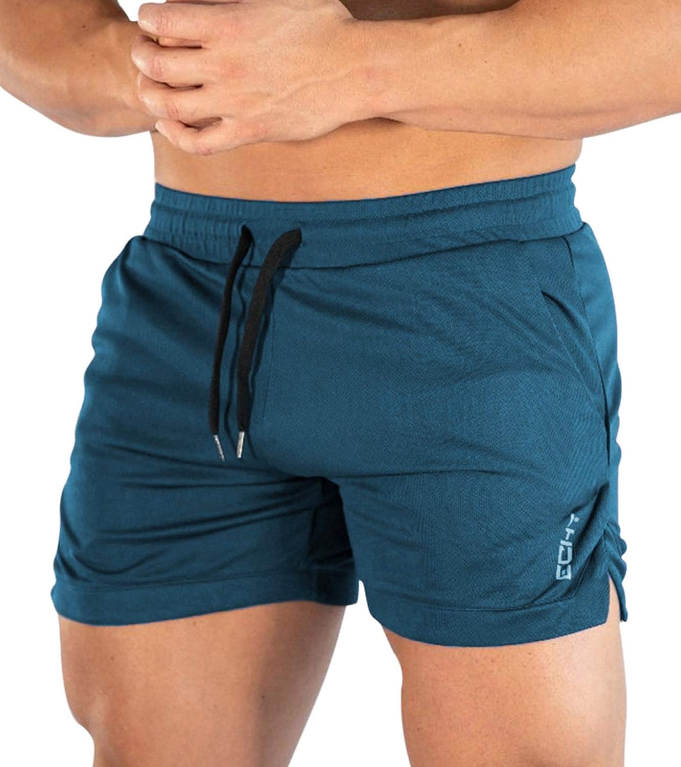 Men's Running Pants Mesh Sports Dry Fit Slim Fit Breathable Quick Dry Fitness Shorts