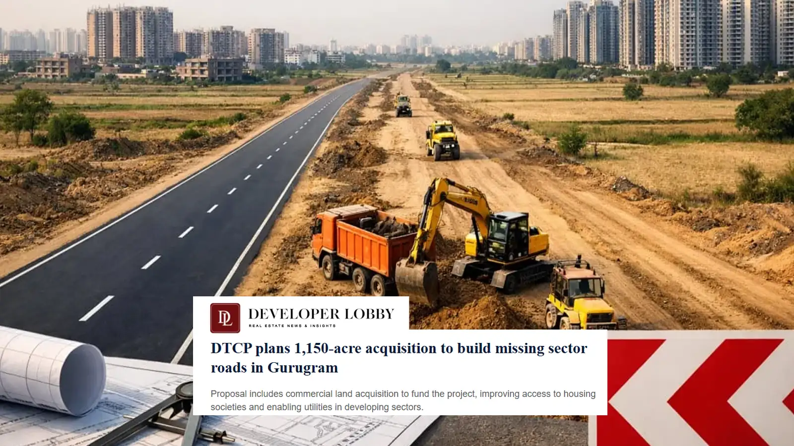 haryana-plans-acquisition-of-1150-acres-to-build-missing-sector-roads-across-gurugram