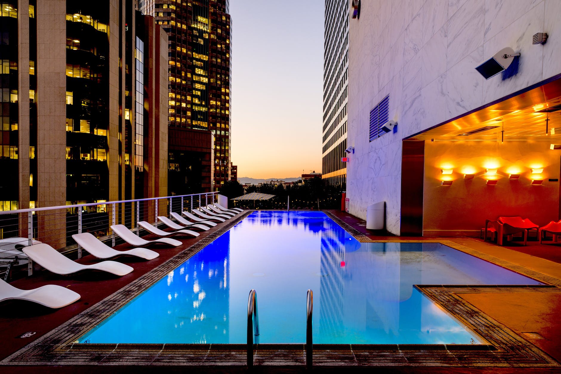 architecture blue water buildings business