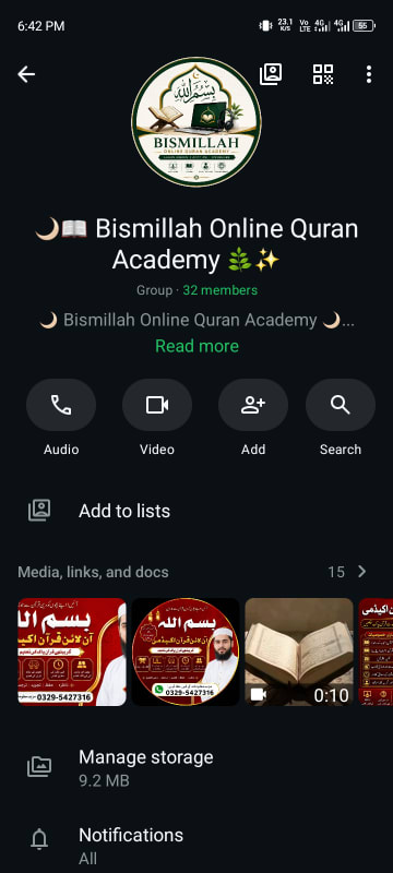 Bismillah Online Quran academy โ education WhatsApp Group