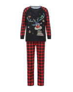 Julpyjamas med renar i lapptäcke