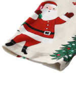 Merry Christmas och snögubbe med tryck julpyjamas, vit och svart