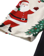 Julpyjamas för vinälskaren, vit, svart och röd