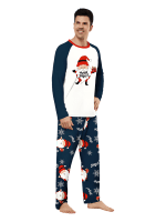 Den mycket skäggige jultomten, ”God jul”-familjepyjamas, par
