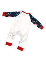 Den mycket skäggige jultomten, ”God jul”-familjepyjamas, par