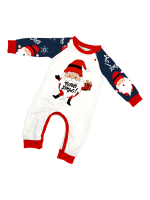 Den mycket skäggige jultomten, ”God jul”-familjepyjamas, par