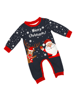 Snöig pyjamas, jultomten ger en present till sina små renar