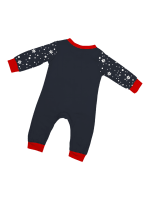 Snöig pyjamas, jultomten ger en present till sina små renar