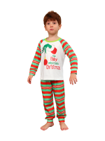 Grinchmaspyjamas för hela familjen, röd, grönrandig