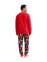 Varmklädd ren som väntar på jul Matchande pyjamas