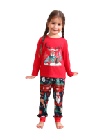Varmklädd ren som väntar på jul Matchande pyjamas