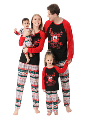 Christmas pyjamas Rascal reindeer with a big red nose
