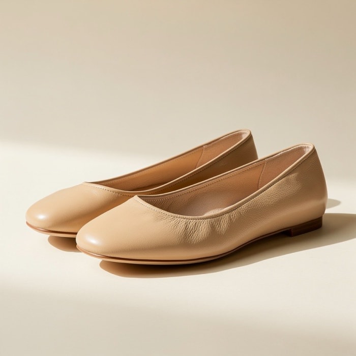 Leather Ballet Flats