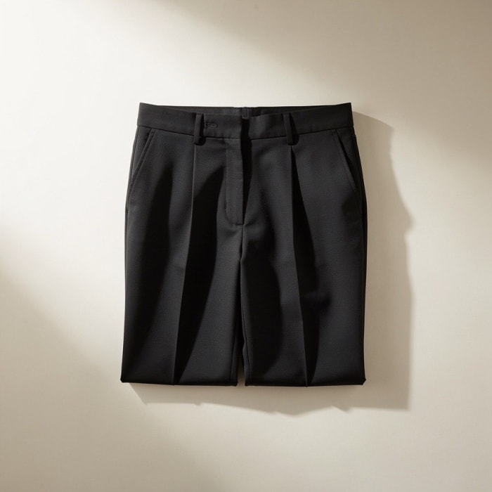Wide-Leg Tailored Trousers