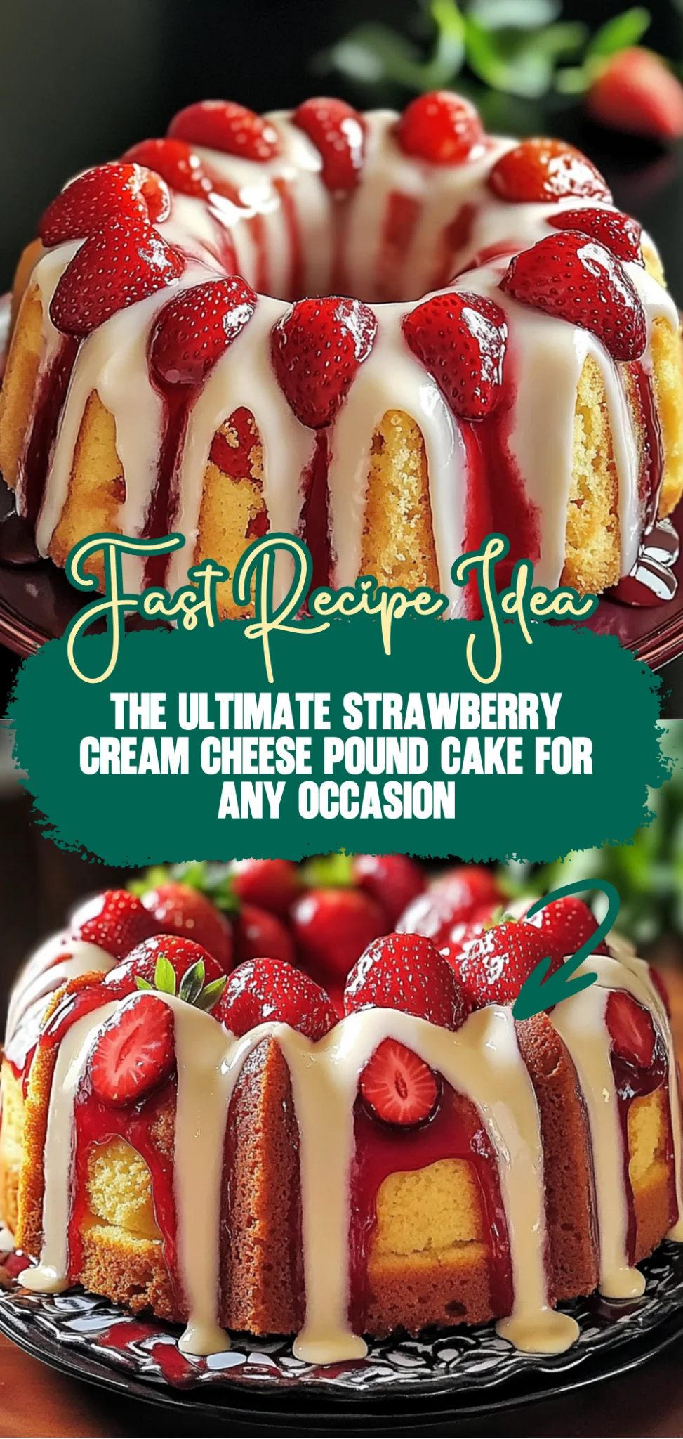 The Ultimate Strawberry Cream Cheese Pound Cake Delight – Savory Home ...