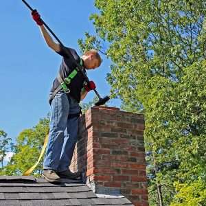 Chimney Sweep Washington DC in action