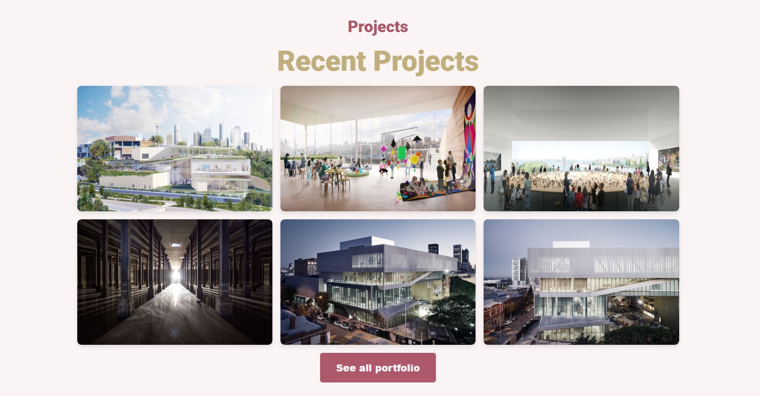 Gallery of completed construction projects