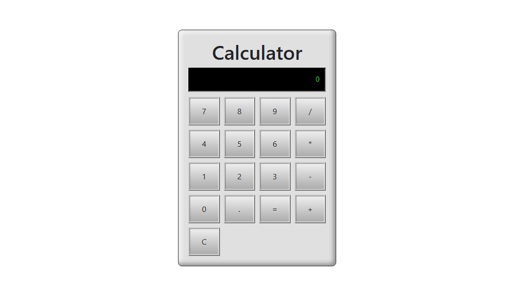 Preview of JavaScript Calculator