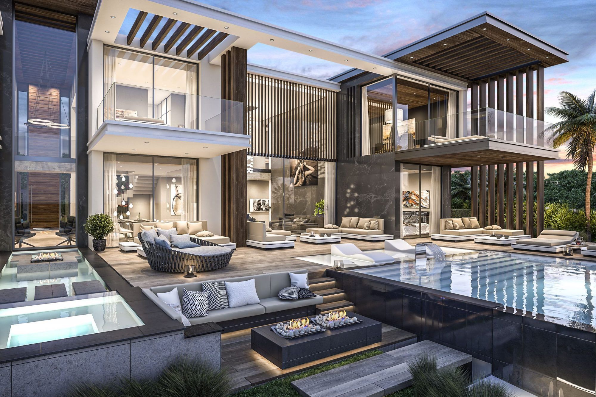 Villa de lujo con acabados premium y tecnología inteligente