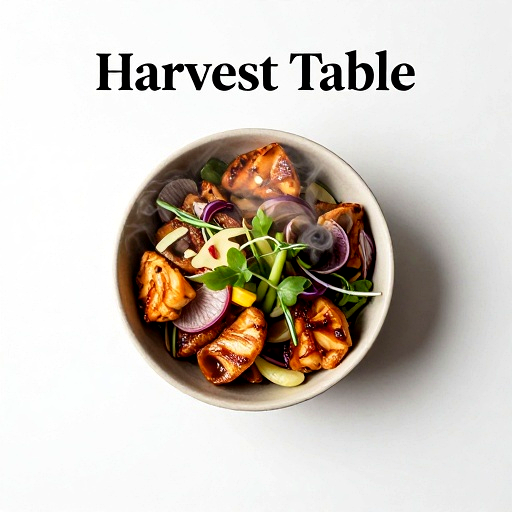 Seasonal harvest salad with vinaigrette