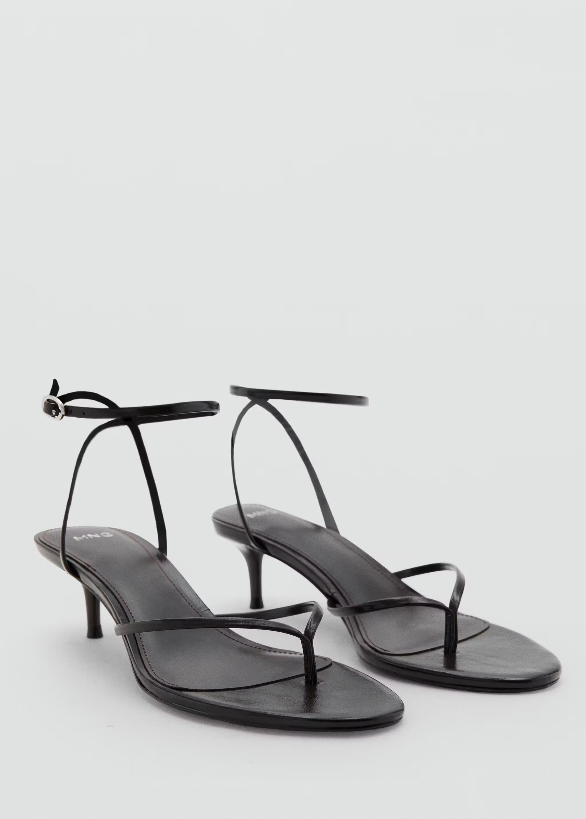 MNG strappy kitten heels