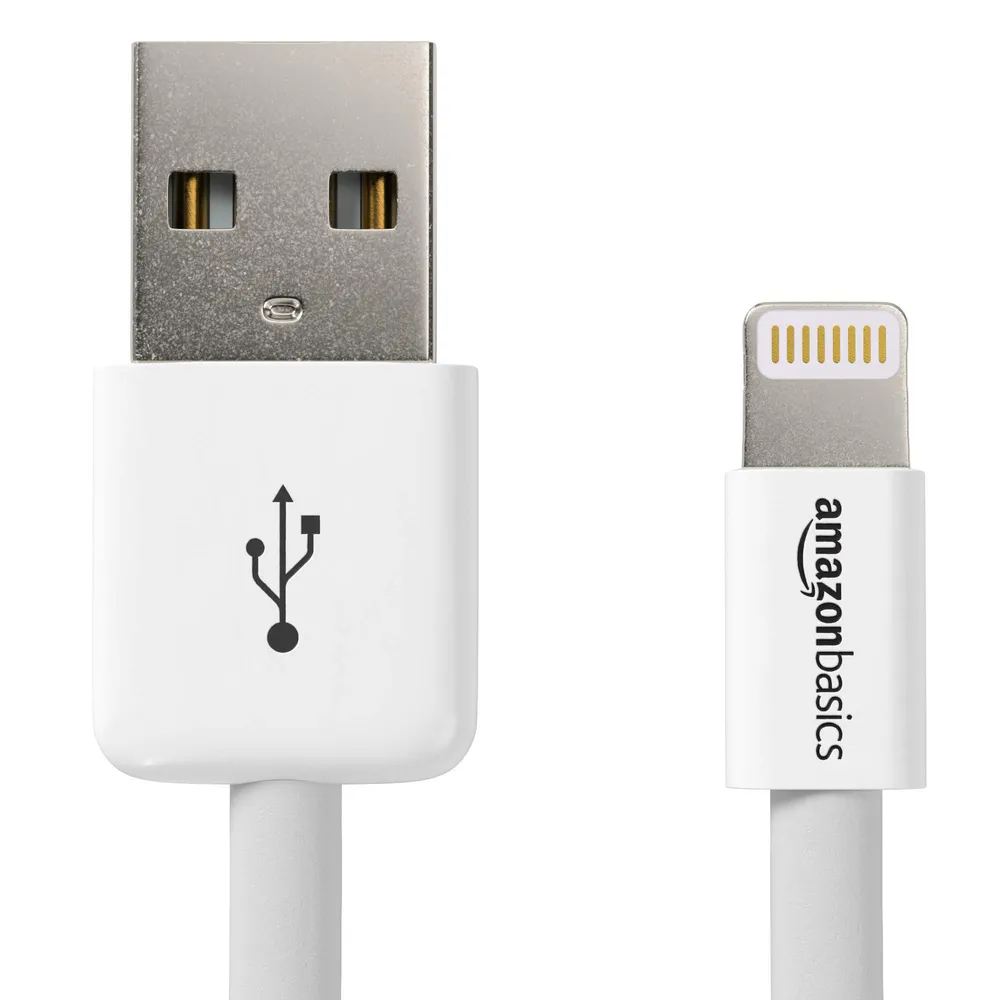 Lightning to USB A Cable - Apple MFi Certified - White - 4 Inches/10 Centimeters
