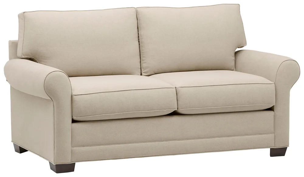 Stone & Beam Kristin Round Arm Performance Fabric Loveseat Sofa Couch