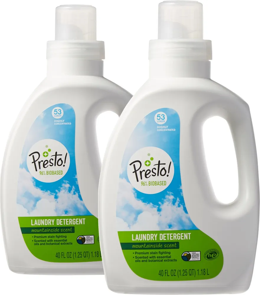 Presto! 96% Biobased Concentrated Liquid Laundry Detergent