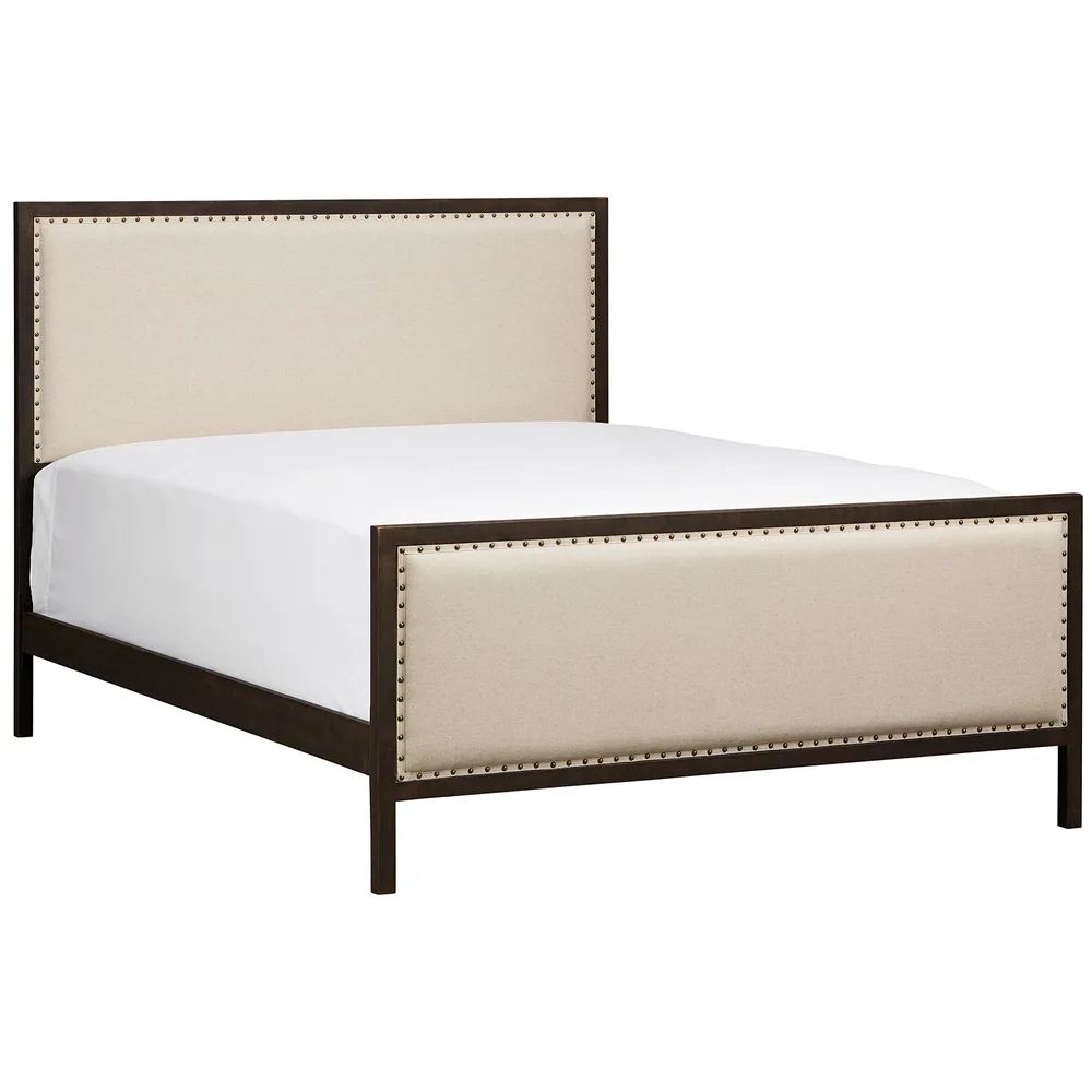 Stone & Beam Avondale Nailhead Trim Queen Bed with Headboard