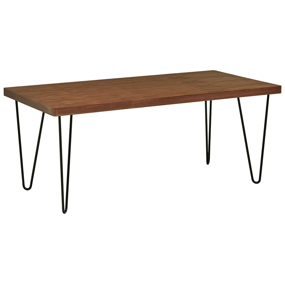 Rivet Industrial Mid-Century Modern Hairpin Dining Table