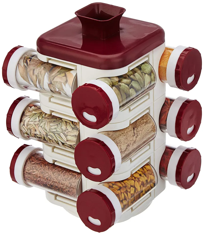 Solimo Revolving Spice Rack (12 pieces)