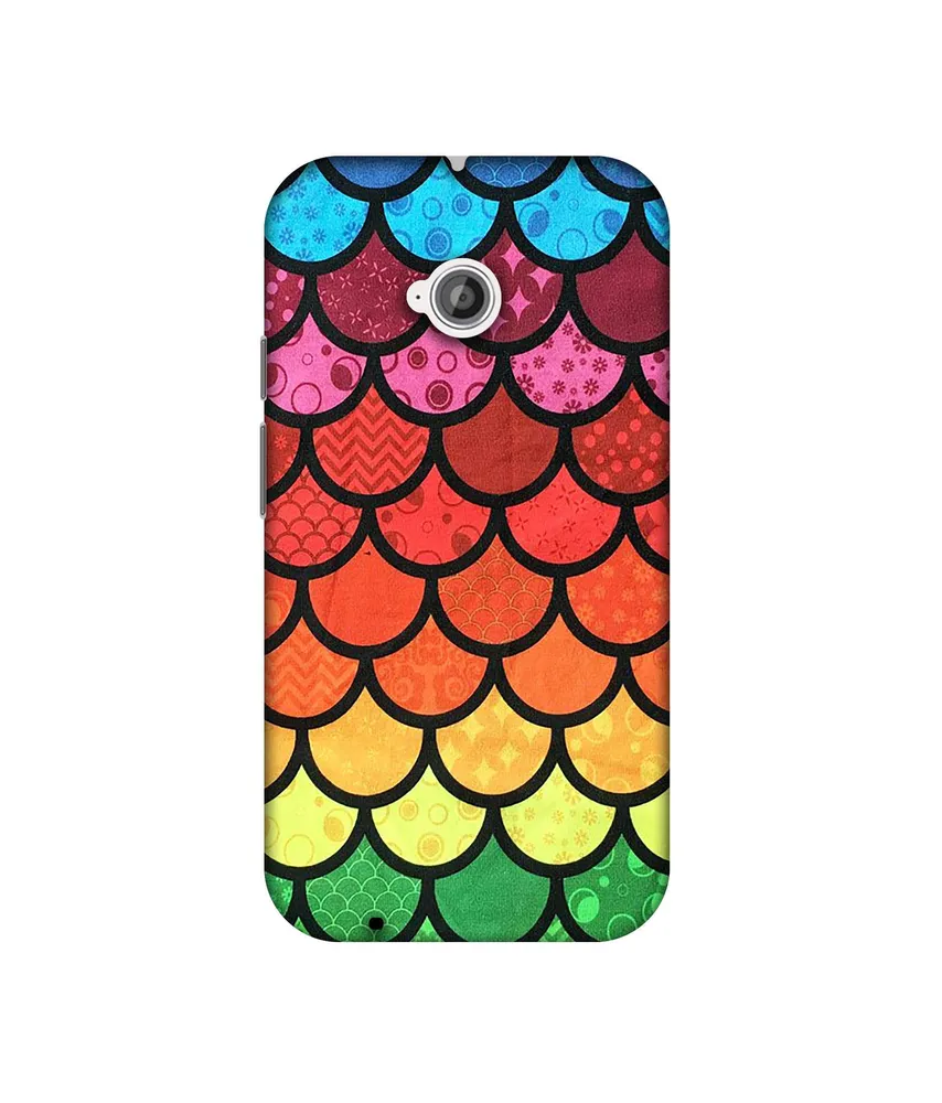 Solimo Designer Multicolor Pattern 3D Printed Hard Back Case Mobile Cover for Motorola Moto E 2nd Generation