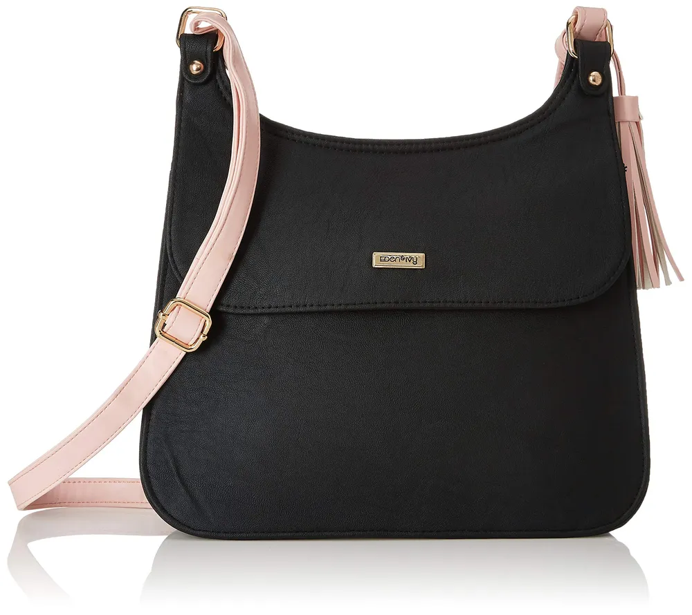 Eden & Ivy Women's Sling bag (Black)