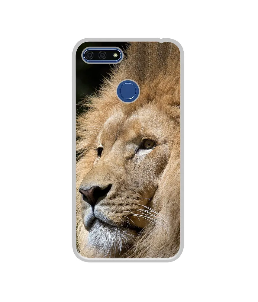 Solimo Designer Lion UV Printed Soft Back Case Mobile Cover for Huawei Honor 7A