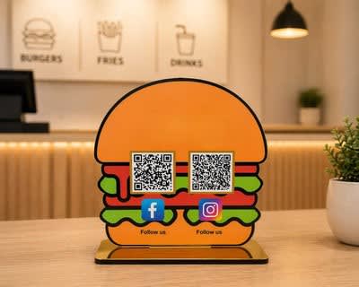 Burger-Shaped Social Standee