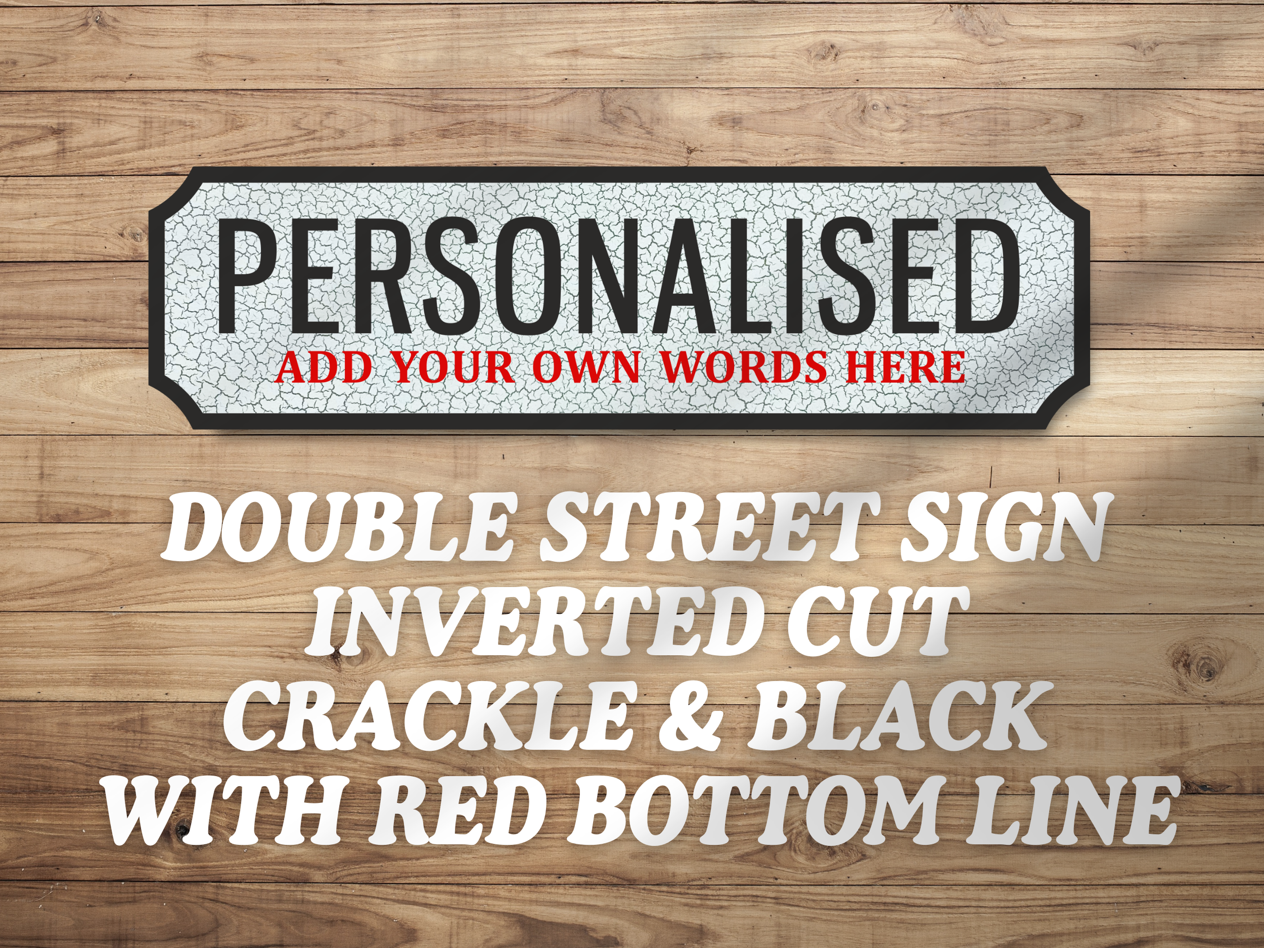 PERSONALISE Your Own Wooden Novelty Vintage Street Sign Various Sizes & Colours - Picture 9 of 77