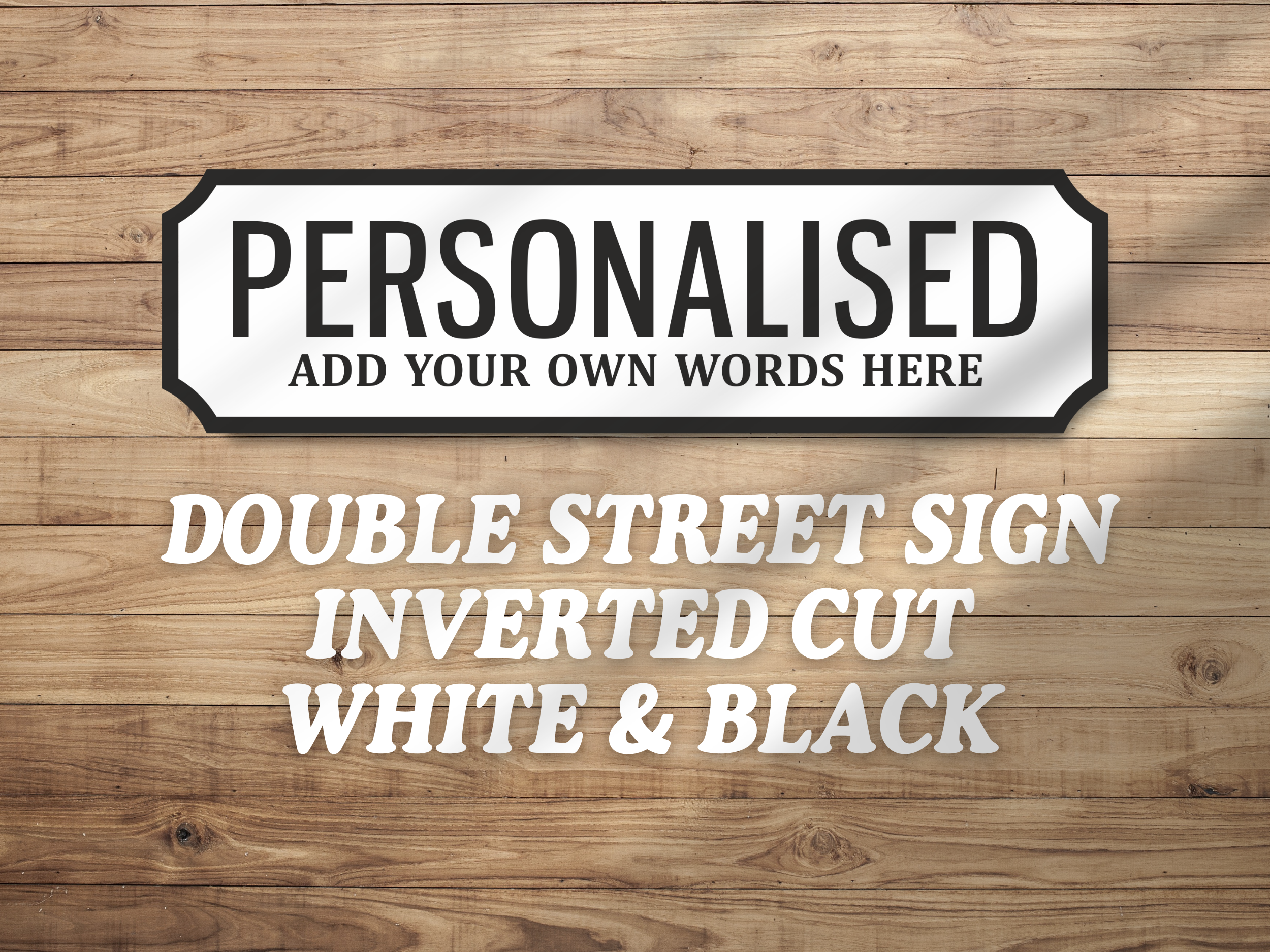 PERSONALISE Your Own Wooden Novelty Vintage Street Sign Various Sizes & Colours - Picture 11 of 77