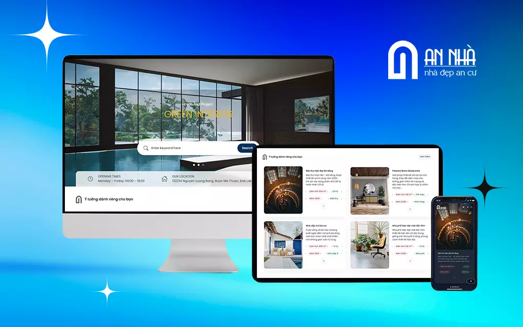 Thiết kế website nội thất tương thích với nhiều thiết bị