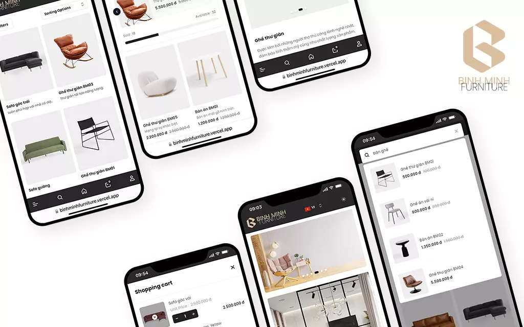 Thiết kế website bán hàng nội thất