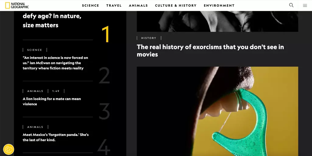 Trang web National Geographic