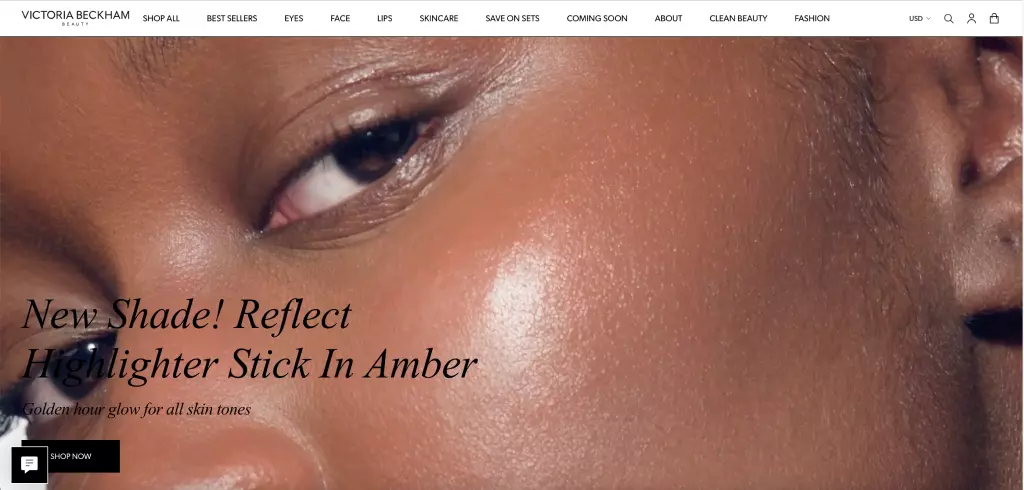 Trang web của Victoria Beckham