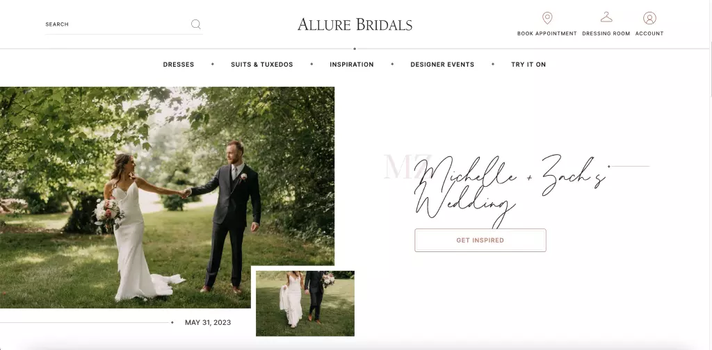 Trang web Allure Bridals
