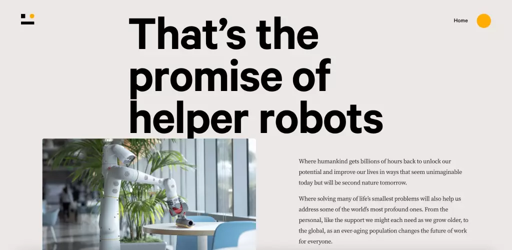 Trang web Everday Robots