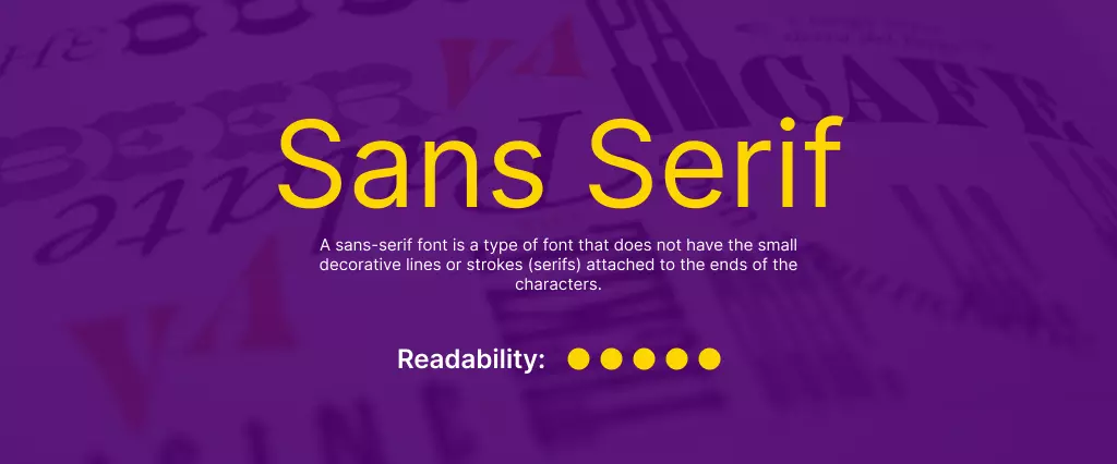 Font chữ Sans Serif