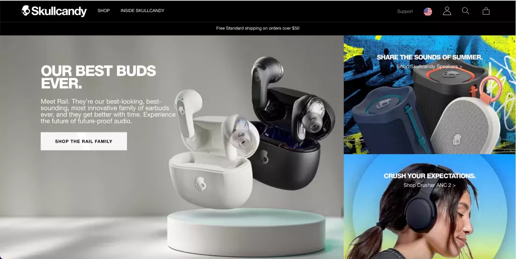 Trang web Skullcandy