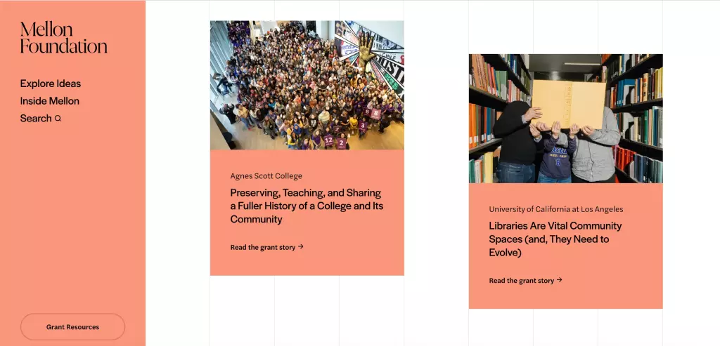 Trang web Mellon Foundation