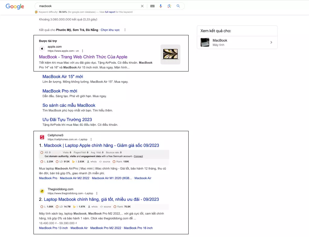 Kết quả tìm kiếm
